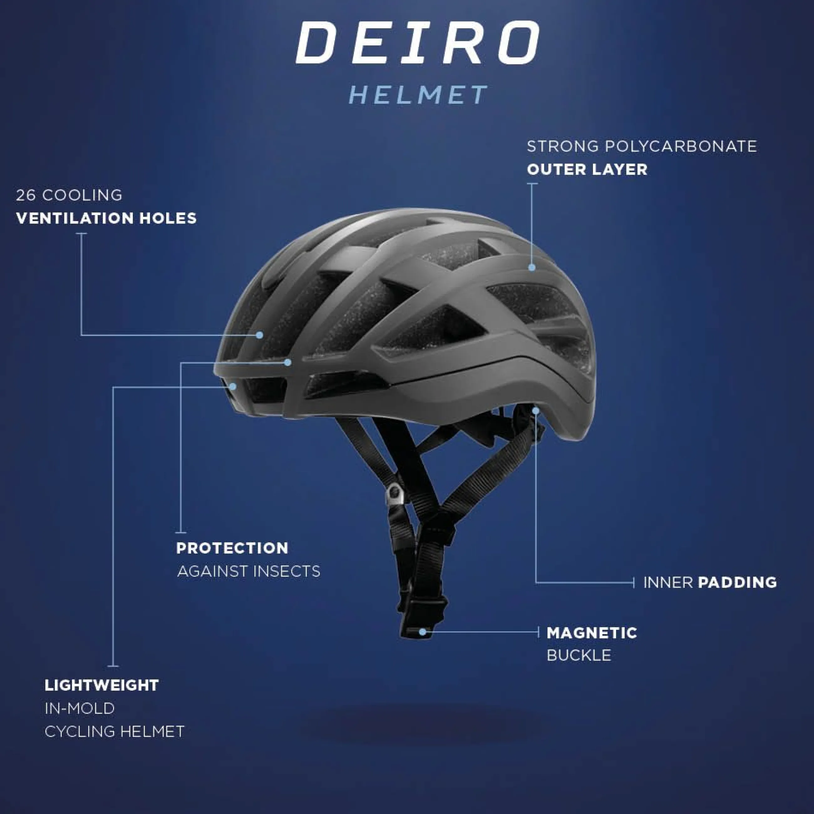 Clearance Deiro Fietshelm Unisex DAMES Helmen|Accessoires