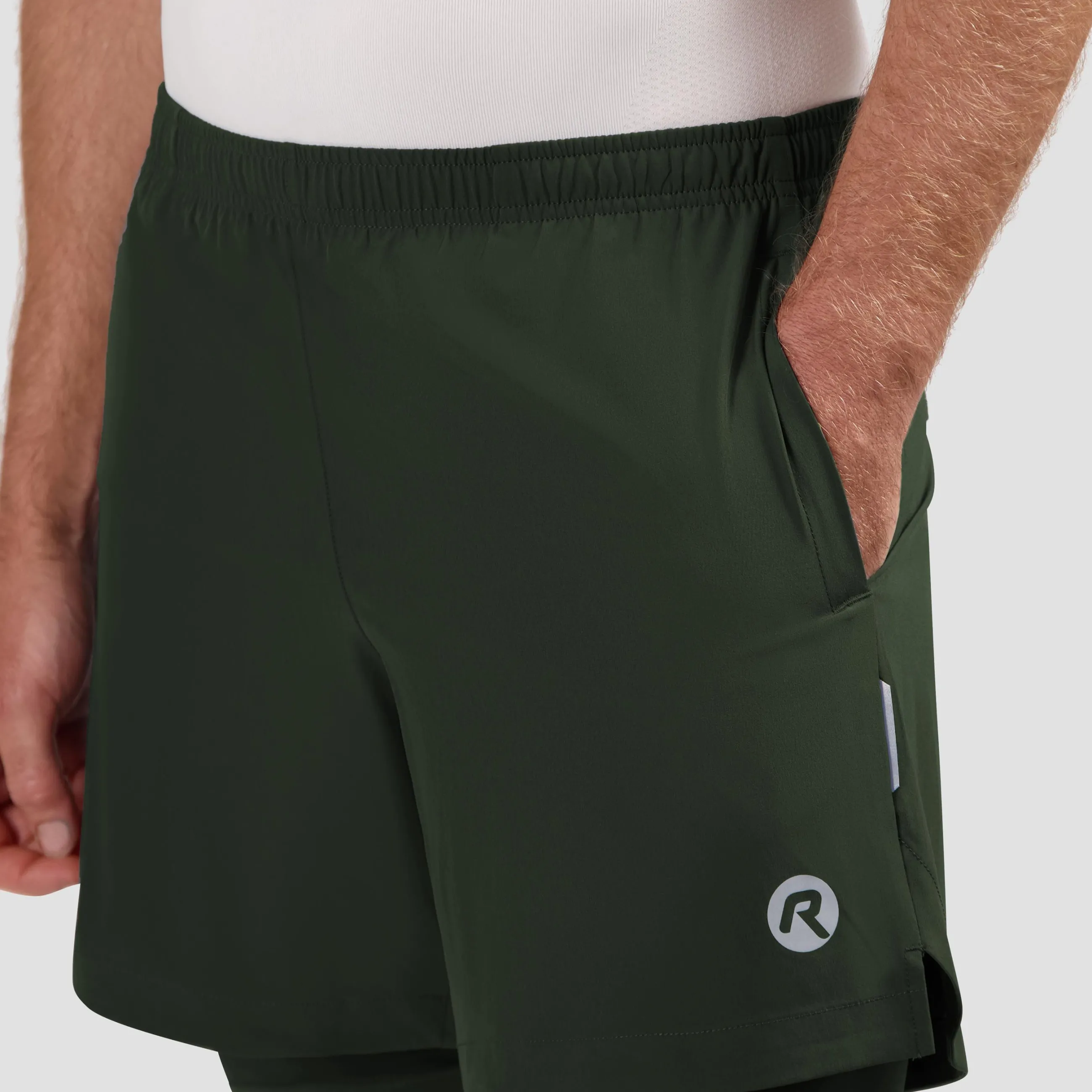 Hot Essential 2-in-1 Hardloopshort Heren Heren Broeken