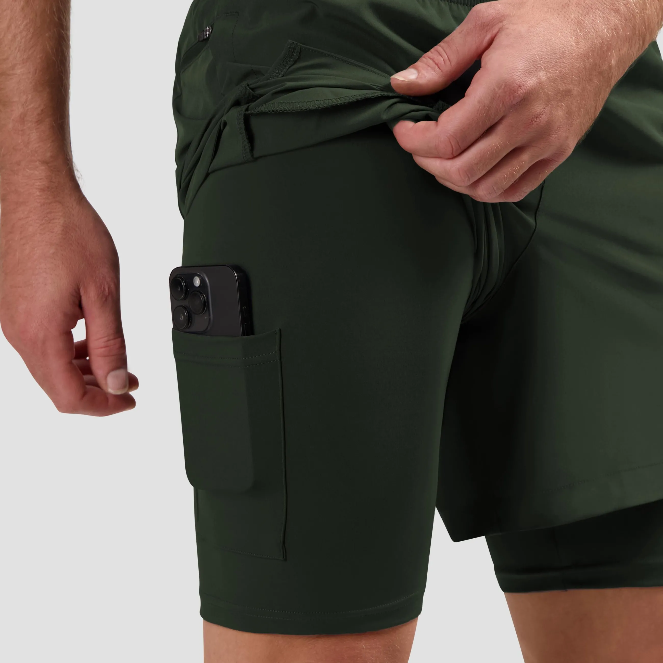 Hot Essential 2-in-1 Hardloopshort Heren Heren Broeken